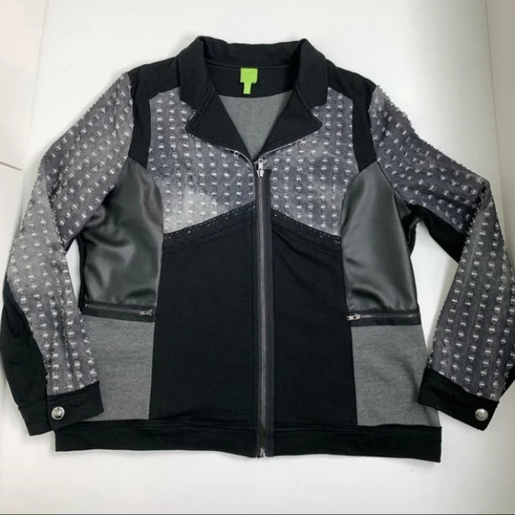 Adam Jacobs Jacket Multi  Textured size Large - Picture 2 of 13